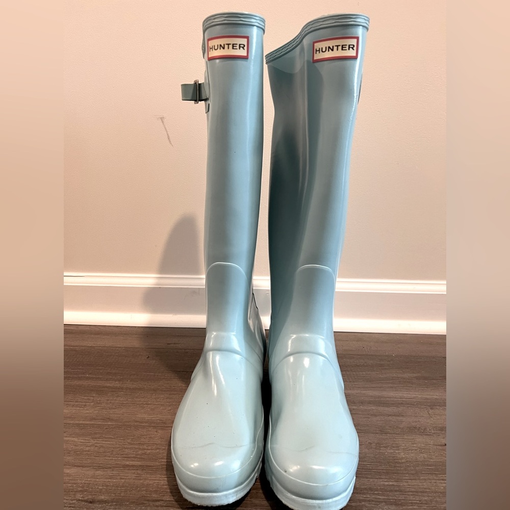 Light Blue Hunter Rain boots